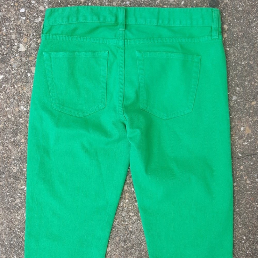 J. Crew Matchstick Green Skinny Jeans 26 Reg - Picture 6 of 6